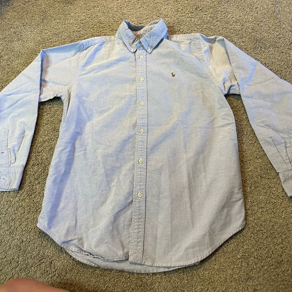 Ralph Lauren flannel dress shirt light blue size20